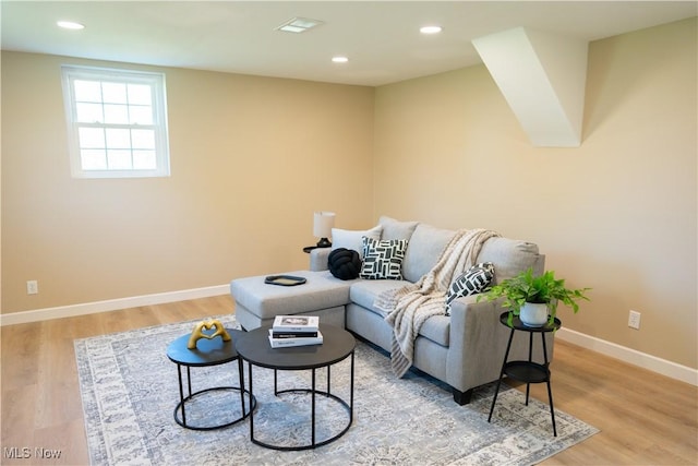 5699 Colgate Ave, Austintown, OH 44515 - living area with light wood-style floors and recessed lighting