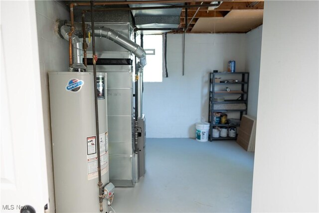 5699 Colgate Ave, Austintown, OH 44515 - below grade area featuring water heater