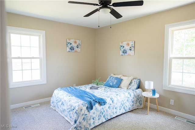 5699 Colgate Ave, Austintown, OH 44515 - carpeted bedroom featuring baseboards and ceiling fan