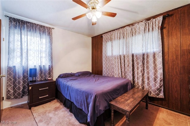 162 N Beverly Ave, Youngstown, OH 44515 - bedroom featuring ceiling fan and light carpet