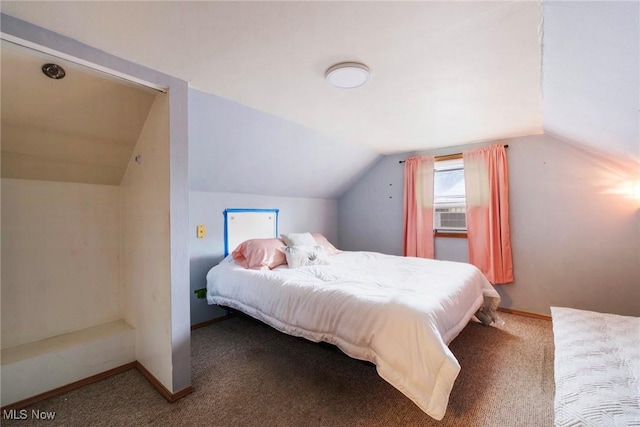 162 N Beverly Ave, Youngstown, OH 44515 - carpeted bedroom with vaulted ceiling and cooling unit