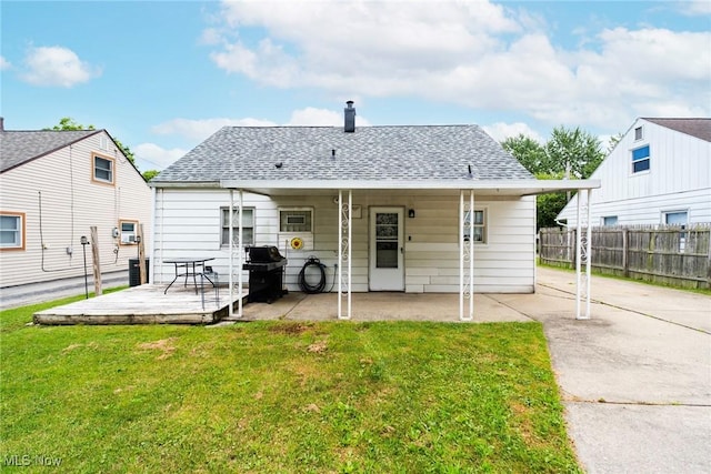 162 N Beverly Ave, Youngstown, OH 44515 - rear view of property with roof with shingles, a patio area, and a deck