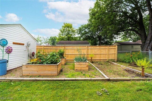 162 N Beverly Ave, Youngstown, OH 44515 - view of yard featuring a vegetable garden