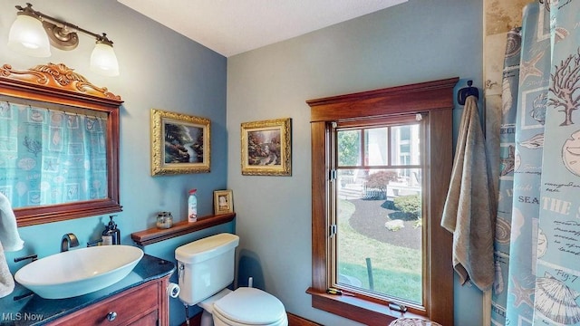 1431 Cedar Point Rd, Sandusky, OH 44870 - bathroom with vanity and curtained shower