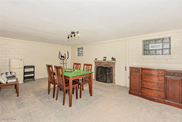 2215 S Belvoir Blvd, University Heights, OH 44118 - dining room featuring light colored carpet