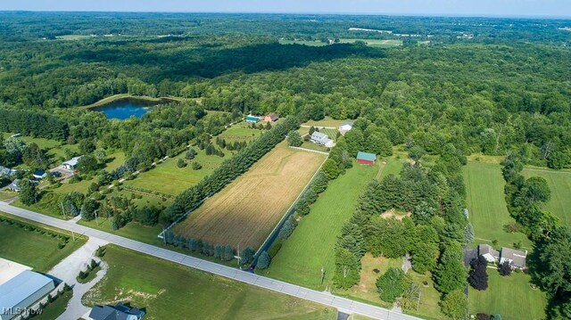 11919 Claridon Troy Rd, Chardon, OH 44024 - aerial overview of property's location featuring a forest and a nearby body of water