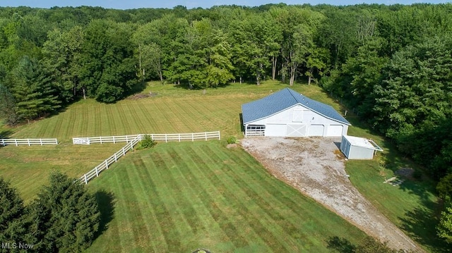 11919 Claridon Troy Rd, Chardon, OH 44024 - aerial view of sparsely populated area with a heavily wooded area