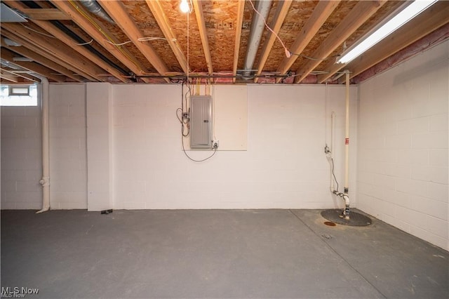 125 Fitch Blvd Unit 263, Austintown, OH 44515 - below grade area with electric panel and concrete block wall
