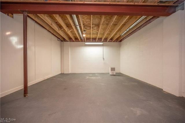 125 Fitch Blvd Unit 263, Austintown, OH 44515 - unfinished below grade area with concrete block wall