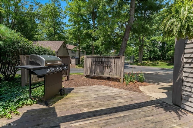 1173 Red Tail Hawk Ct Unit 4, Youngstown, OH 44512 - wooden deck featuring grilling area