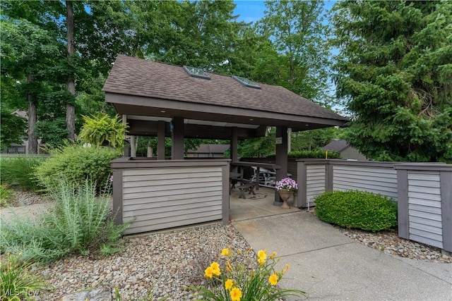 1173 Red Tail Hawk Ct Unit 4, Youngstown, OH 44512 - view of patio with a gazebo
