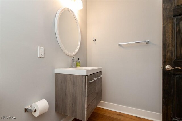1906 W 47th St, Cleveland, OH 44102 - bathroom featuring vanity and wood finished floors
