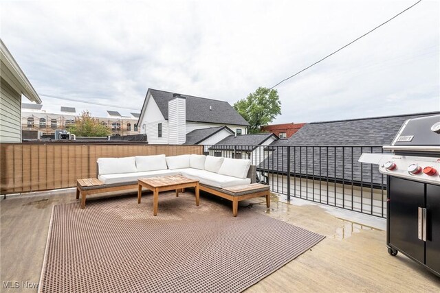 1906 W 47th St, Cleveland, OH 44102 - patio / terrace with an outdoor hangout area and a grill