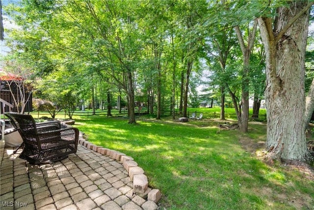 3049 Deercrest Path, Stow, OH 44224 - view of grassy yard with a patio