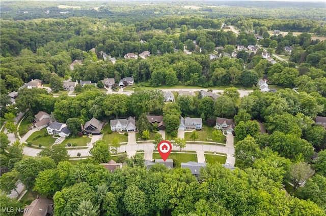 3049 Deercrest Path, Stow, OH 44224 - aerial view of residential area featuring a heavily wooded area