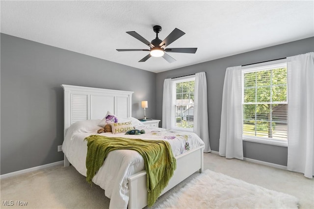 3049 Deercrest Path, Stow, OH 44224 - bedroom featuring light colored carpet and ceiling fan