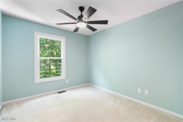 3049 Deercrest Path, Stow, OH 44224 - spare room featuring carpet floors and a ceiling fan