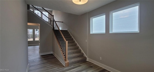 9125 Ledge View Ter, Broadview Heights, OH 44147 - stairs featuring baseboards and wood finished floors