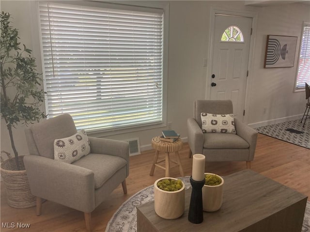 6704 Northcliff Ave, Brooklyn, OH 44144 - living area featuring wood finished floors and baseboards