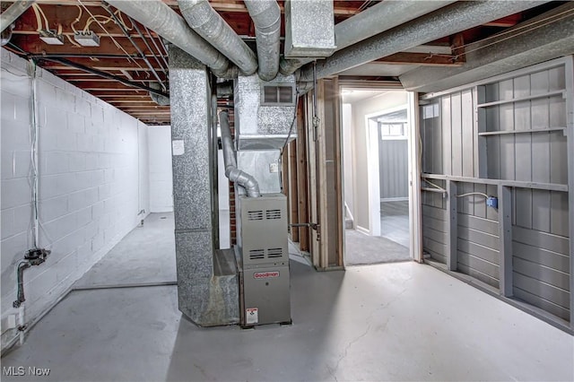 16005 Mendota Ave, Maple Heights, OH 44137 - unfinished basement with heating unit