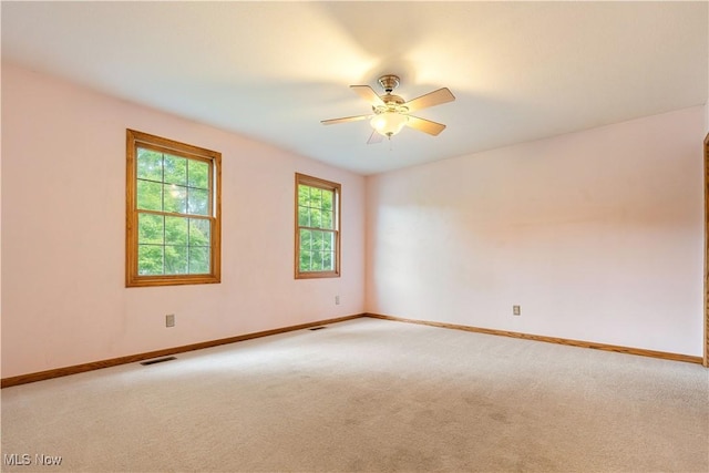 3342 Ramsgate St NW, North Canton, OH 44720 - unfurnished room featuring light carpet and ceiling fan