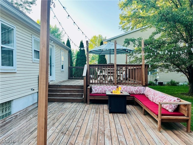 4575 Fishcreek Rd, Stow, OH 44224 - deck with outdoor lounge area
