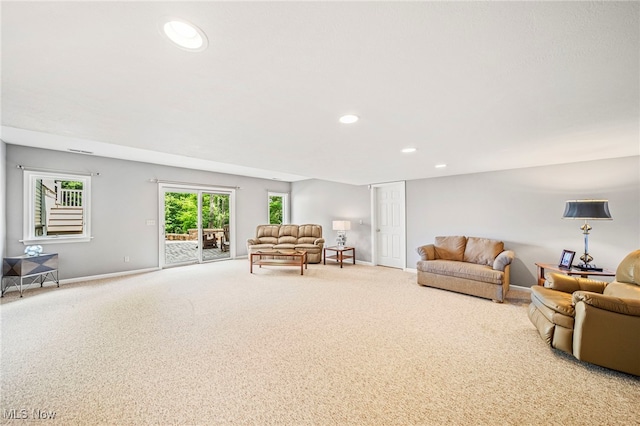 11275 Beechnut Ln, Chardon, OH 44024 - living room with carpet floors and recessed lighting