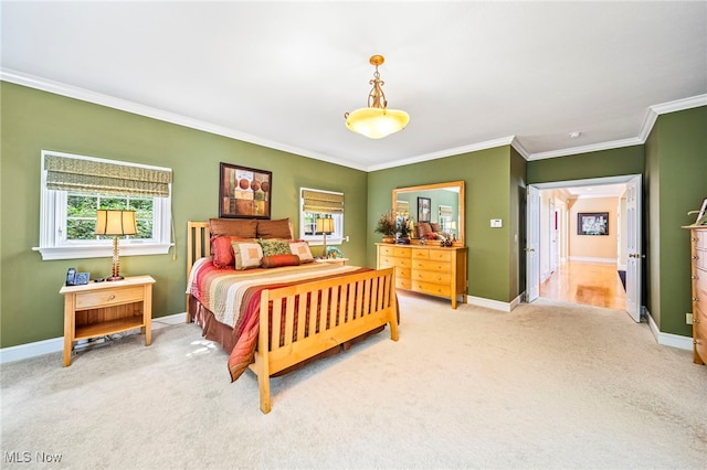 11275 Beechnut Ln, Chardon, OH 44024 - carpeted bedroom with ornamental molding and multiple windows