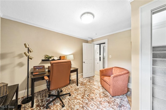 6735 Wakefield Rd, Hiram, OH 44234 - office area with ornamental molding