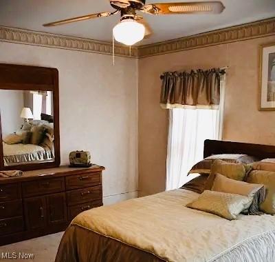 134 E Summit St, Alliance, OH 44601 - bedroom with a ceiling fan