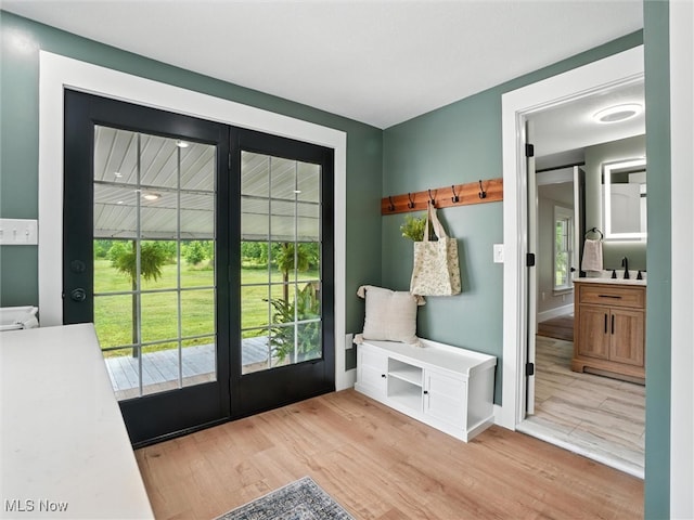 4930 S Ridge Rd W, Ashtabula, OH 44004 - mudroom with plenty of natural light and light wood finished floors