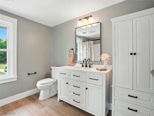 4930 S Ridge Rd W, Ashtabula, OH 44004 - full bathroom featuring vanity, plenty of natural light, and wood finished floors