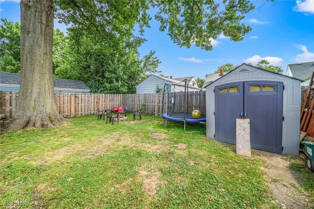 1743 Silver St, Wickliffe, OH 44092 - fenced backyard featuring a storage unit