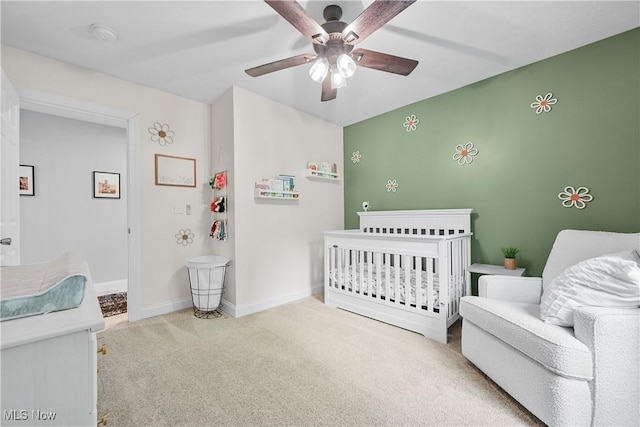 4933 Lear Nagle Rd, North Ridgeville, OH 44039 - carpeted bedroom with baseboards and ceiling fan