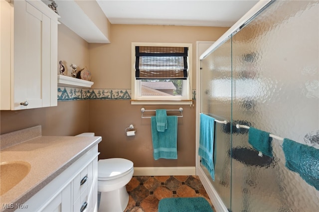 25171 Doe Dr, North Olmsted, OH 44070 - bathroom featuring vanity and a shower stall