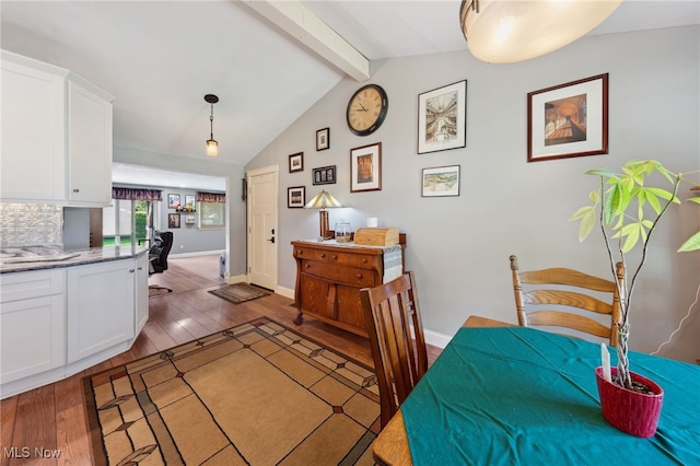 25171 Doe Dr, North Olmsted, OH 44070 - dining room with hardwood / wood-style flooring and baseboards