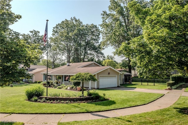 25171 Doe Dr, North Olmsted, OH 44070 - ranch-style home with a garage and driveway
