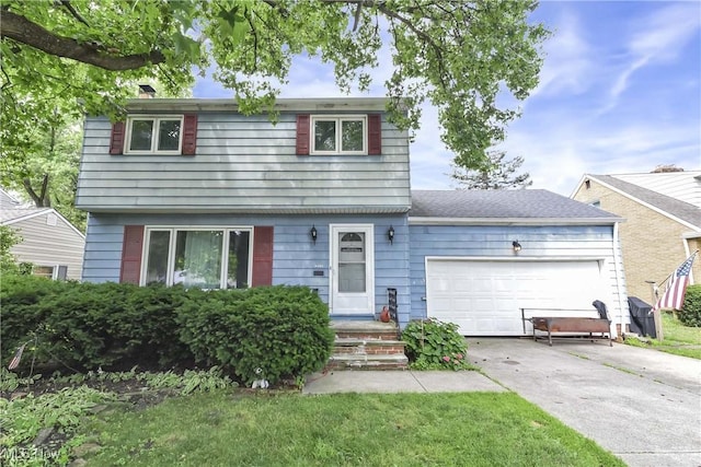 4480 W 224th St, Fairview Park, OH 44126 - colonial home featuring an attached garage, driveway, and a chimney
