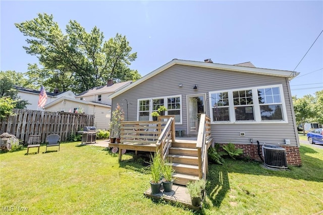 4959 Anderson Rd, Lyndhurst, OH 44124 - back of property with a deck