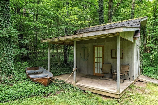 1173 Ridge Rd, Salem, OH 44460 - view of outbuilding with a wooded view