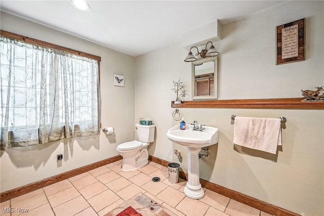 1173 Ridge Rd, Salem, OH 44460 - bathroom featuring tile patterned flooring and recessed lighting