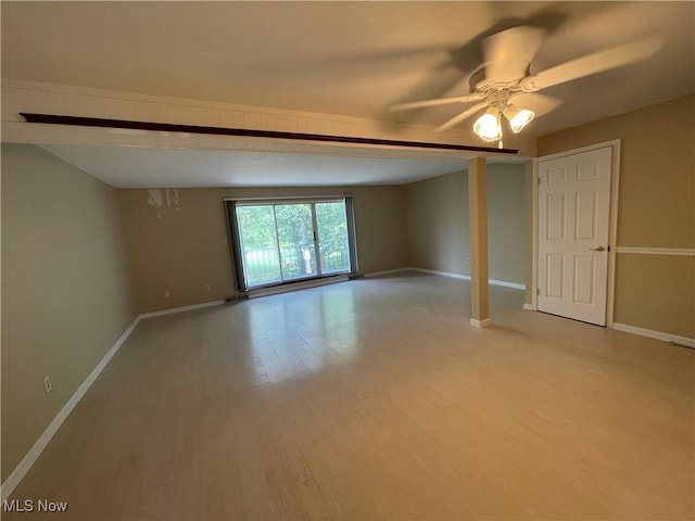 6466 Concord Rd Unit M4, Parma, OH 44134 - empty room with light wood finished floors and ceiling fan