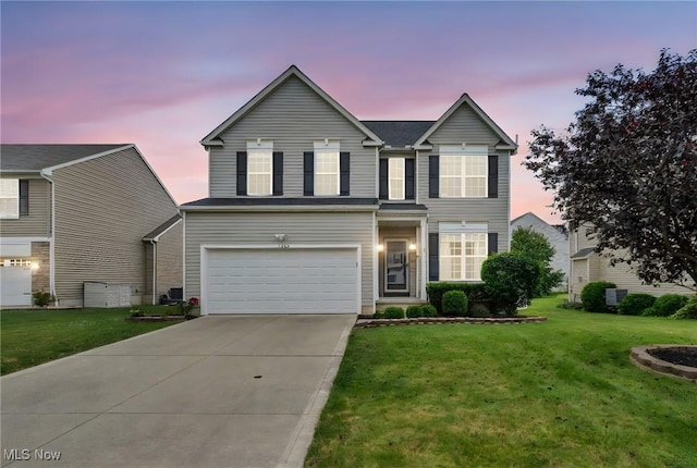 1383 Easton Way, Brunswick, OH 44212 - traditional-style house with a garage, a front yard, and driveway