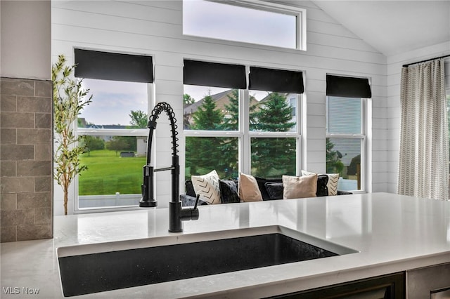 1383 Easton Way, Brunswick, OH 44212 - kitchen view of a sink and wood walls