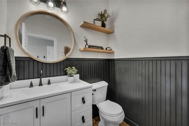 1383 Easton Way, Brunswick, OH 44212 - bathroom with a wainscoted wall and vanity