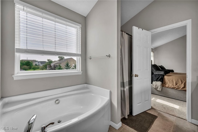 1383 Easton Way, Brunswick, OH 44212 - full bathroom featuring plenty of natural light, a bath, ensuite bathroom, and a shower with curtain