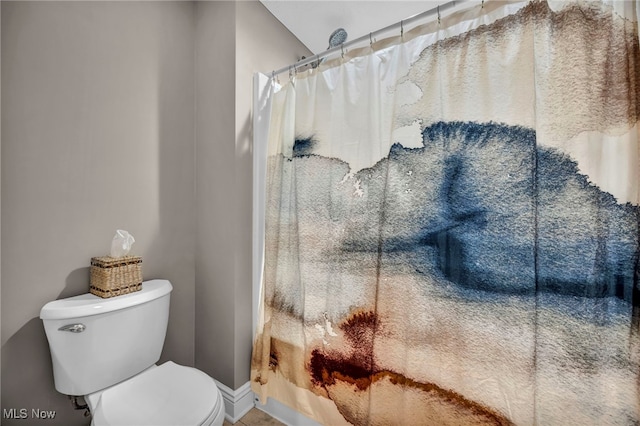 7955 Forest Valley Ln, Concord, OH 44077 - bathroom with toilet and a shower with shower curtain