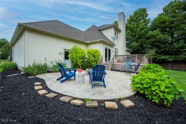 7955 Forest Valley Ln, Concord, OH 44077 - view of patio / terrace with a wooden deck