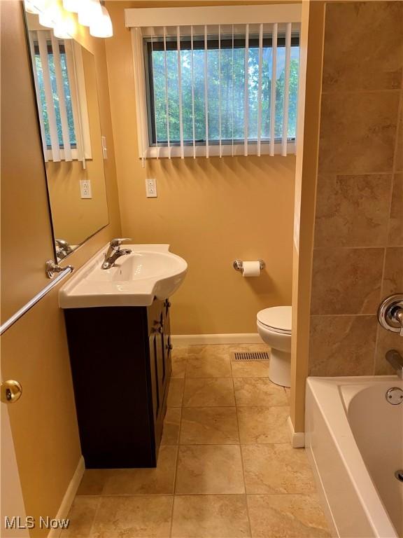 17079 Cats Den Rd, Chagrin Falls, OH 44023 - full bathroom with vanity and tile patterned flooring