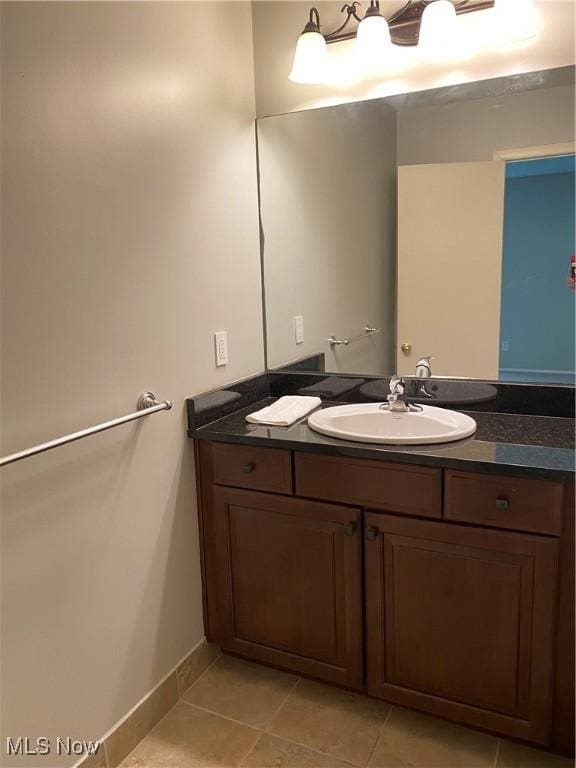 17079 Cats Den Rd, Chagrin Falls, OH 44023 - bathroom with vanity and tile patterned floors